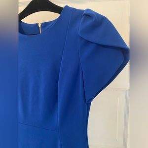 Royal Blue 8 Tulip Sleeve Calvin Klein Dress